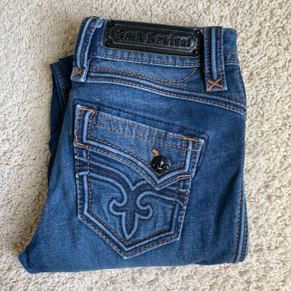 Rock Revival Barby mid-rise skinny denim jeans 26